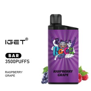 iGET BAR VAPE 3500 PUFF – RASPBERRY GRAPE