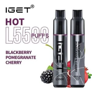 iGET HOT VAPE 5500 PUFF – BLACKBERRY POMEGRANATE CHERRY