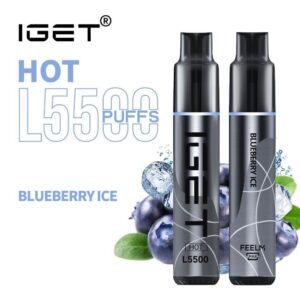 iGET HOT VAPE 5500 PUFF – BLUEBERRY ICE