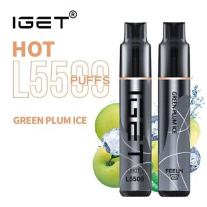 iGET HOT VAPE 5500 PUFF – GREEN PLUM ICE