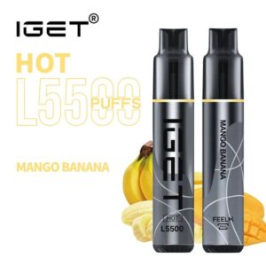 iGET HOT VAPE 5500 PUFF – MANGO BANANA